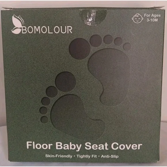 Bumbo Floor Seat Cover Green Forest Animals Baby Safety Strap Ready Anti Slip - Picture 3 of 7